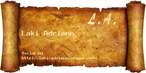 Laki Adrienn névjegykártya